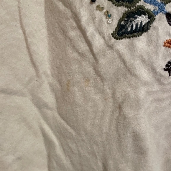 Double D Ranch Cream Top with Colorful Embroidery - Picture 4 of 8